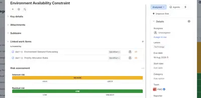 Risk Register for Atlassian — screenshot