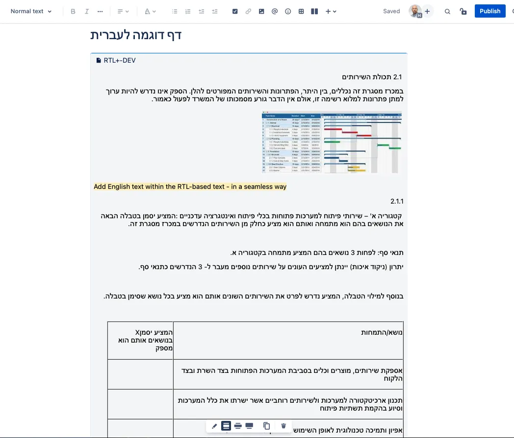RTL+ — screenshot from the Atlassian Marketplace listing