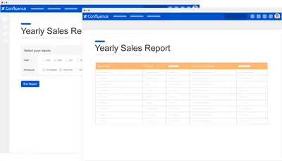 Run Self-Service Reports for Confluence for Atlassian — screenshot