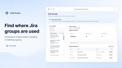 Safe Groups for Jira Cloud for Atlassian — screenshot
