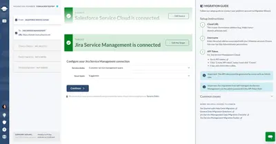 Salesforce to Jira Service Management AI-first Import for Atlassian — screenshot