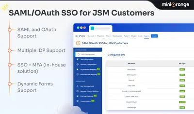 SAML/OAuth SSO for JSM Customers for Atlassian — screenshot