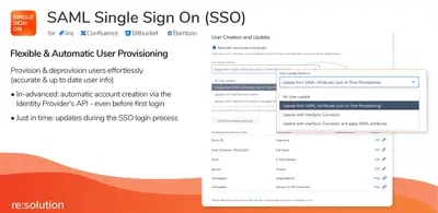 SAML SSO Single Sign On for Jira SSO OAuth + User Sync for Atlassian — screenshot