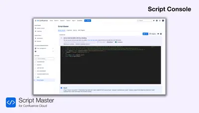 Script Master for Confluence for Atlassian — screenshot