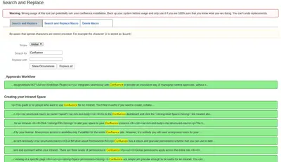 Search and Replace for Atlassian — screenshot