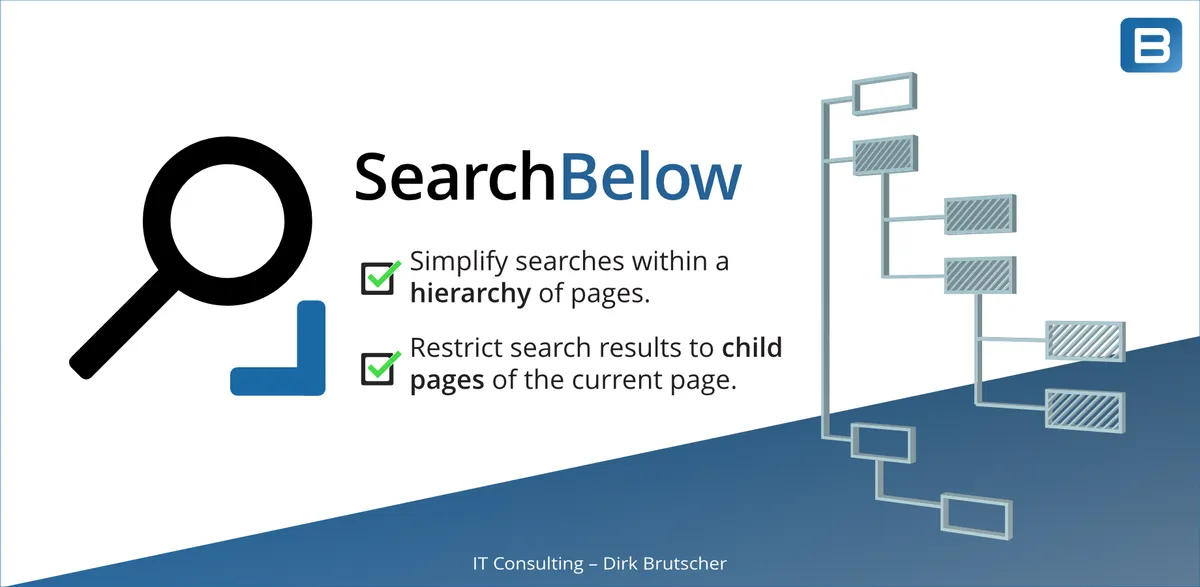 Search Below — screenshot from the Atlassian Marketplace listing
