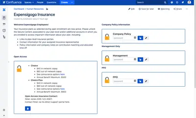 Secure Content for Confluence for Atlassian — screenshot