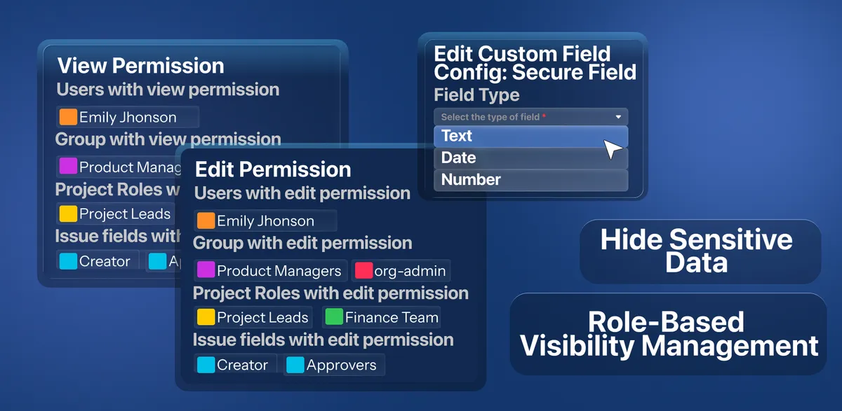 Secure Field — screenshot from the Atlassian Marketplace listing