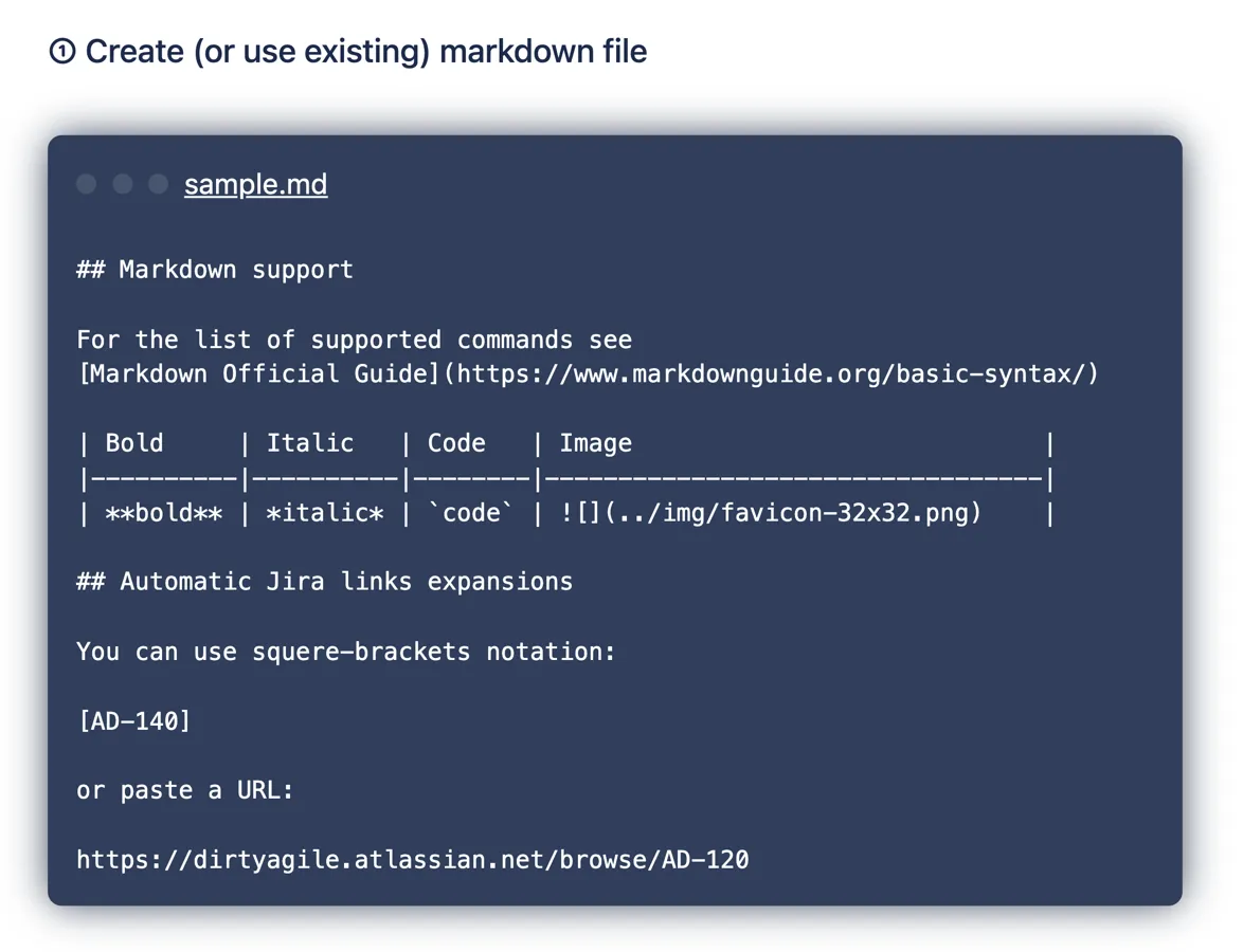 Secure Markdown for Confluence — screenshot from the Atlassian Marketplace listing