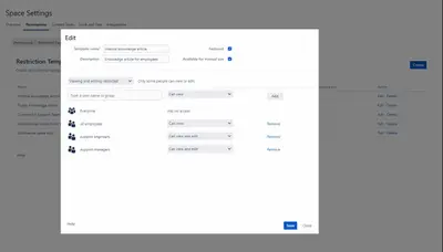 Secure Pages for Confluence for Atlassian — screenshot