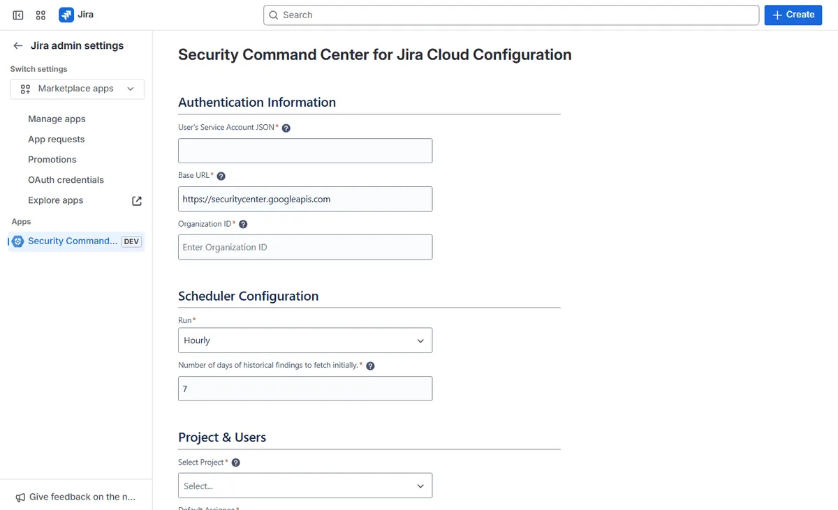 Security Command Center for Jira Cloud — screenshot from the Atlassian Marketplace listing