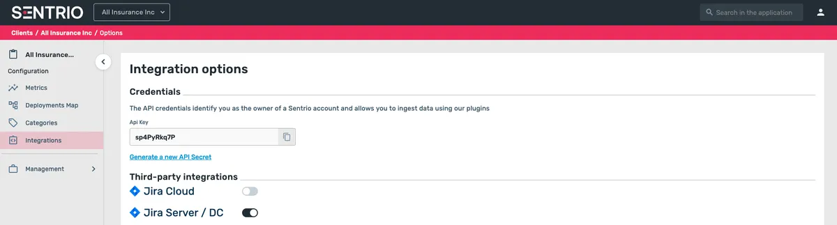 Sentrio VSM Platform — screenshot from the Atlassian Marketplace listing