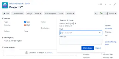 Share Your Jira for Atlassian — screenshot