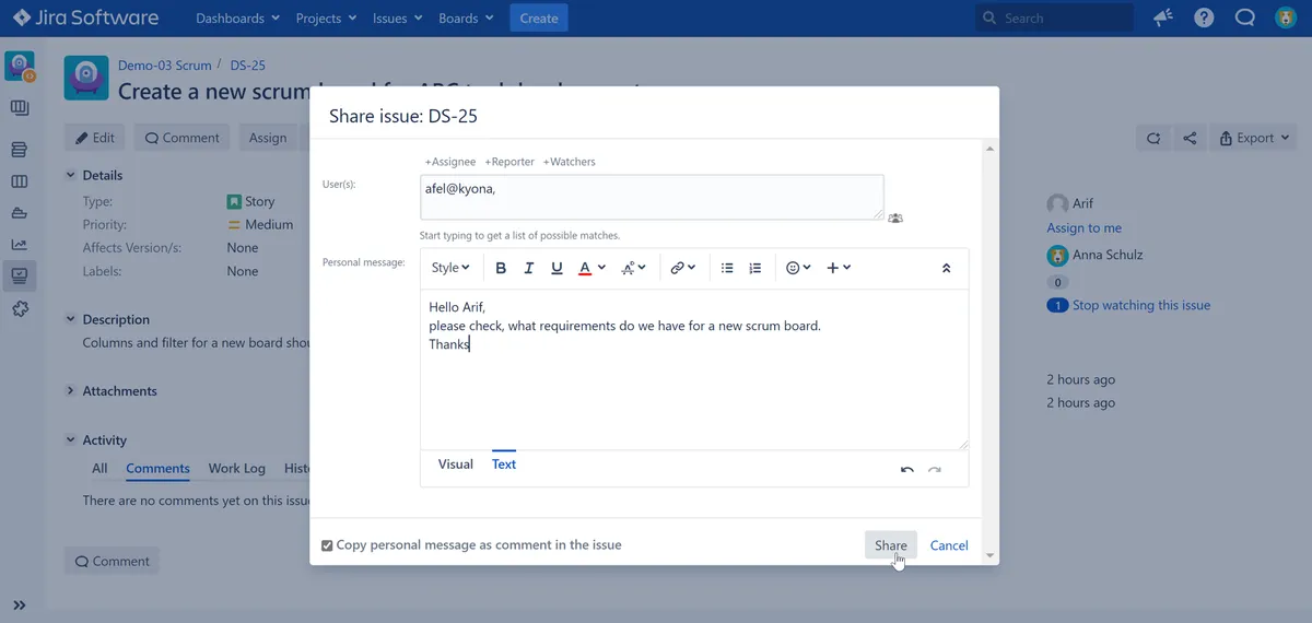 SharePlus - share with extra features — screenshot from the Atlassian Marketplace listing