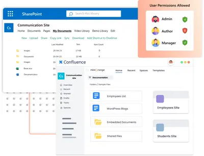 Sharepoint and OneDrive Integration for Confluence for Atlassian — screenshot