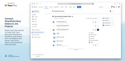 SharePoint Connector for Jira Automation for Atlassian — screenshot