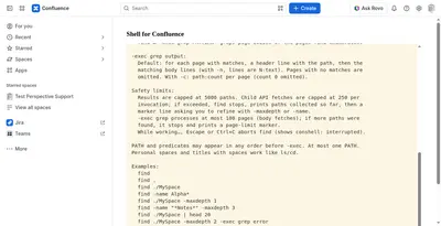 Shell for Confluence for Atlassian — screenshot
