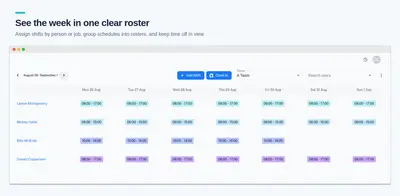 Shifto Pro - Shift Roster and Time Tracking for Jira for Atlassian — screenshot