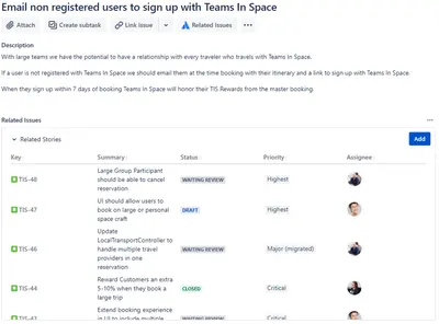Show Related Issues for Atlassian — screenshot