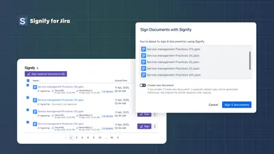 Signify for Jira for Atlassian — screenshot