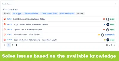 Similar Issue Finder for Jira for Atlassian — screenshot