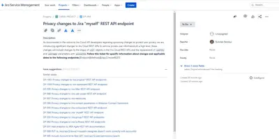 Similar Issues for Jira Cloud for Atlassian — screenshot