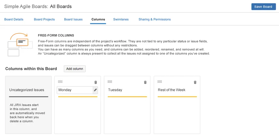 Simple Agile Boards — screenshot from the Atlassian Marketplace listing