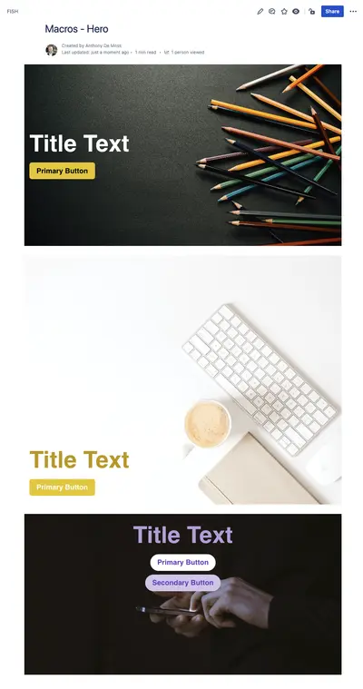 Simple Content Macros for Atlassian — screenshot