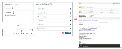 Simple Pdf Exporter for Jira for Atlassian — screenshot