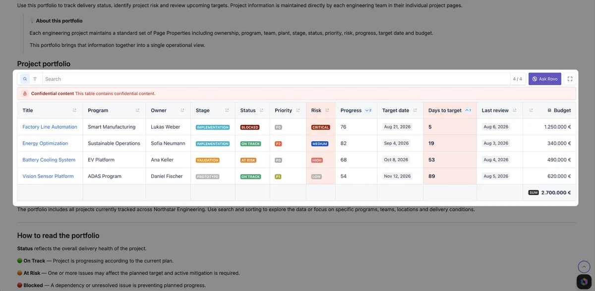 Simple Tables for Confluence — screenshot from the Atlassian Marketplace listing