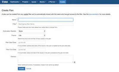 Simplified Planner for Jira for Atlassian — screenshot