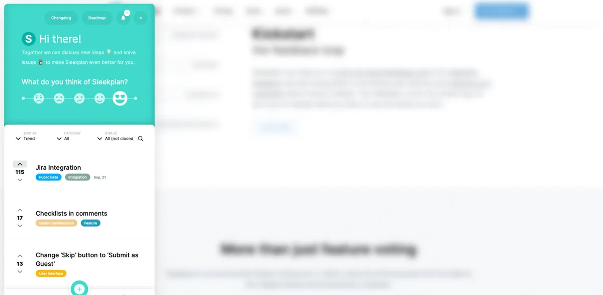Sleekplan — screenshot from the Atlassian Marketplace listing