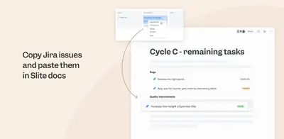 Slite for Atlassian — screenshot