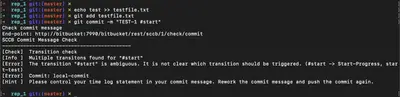 Smart Commits Checker for Bitbucket for Atlassian — screenshot