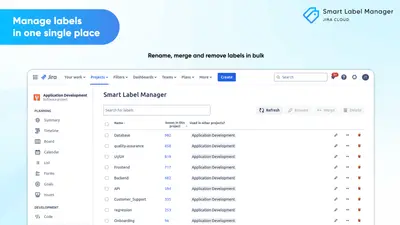 Smart Label Manager for Jira for Atlassian — screenshot