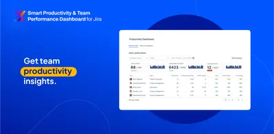 Smart Productivity & Team Activity Dashboard for Jira for Atlassian — screenshot