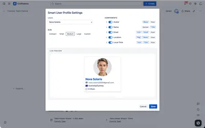 Smart User Profile for Atlassian — screenshot