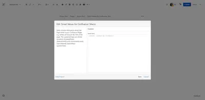 Smart Values for Confluence for Atlassian — screenshot