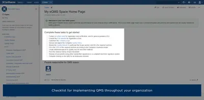 SoftComply eQMS (MedTech QMS Starter Pack) for Atlassian — screenshot