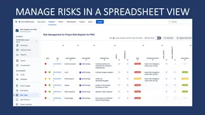 SoftComply Risk Manager for Basic Product Risk Management for Atlassian — screenshot
