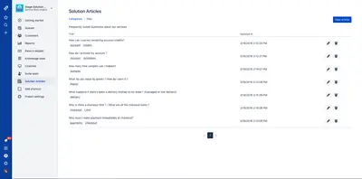 Solution Articles for Jira Service Management for Atlassian — screenshot