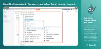 Space Admin for Confluence for Atlassian — screenshot