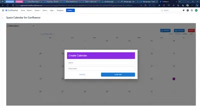 Space Calendar for Confluence for Atlassian — screenshot