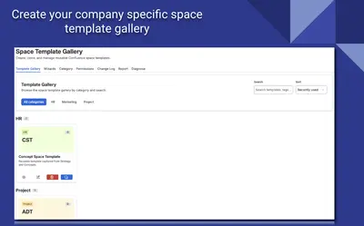 Space Clone Manager for Confluence (Template | Blueprint) for Atlassian — screenshot