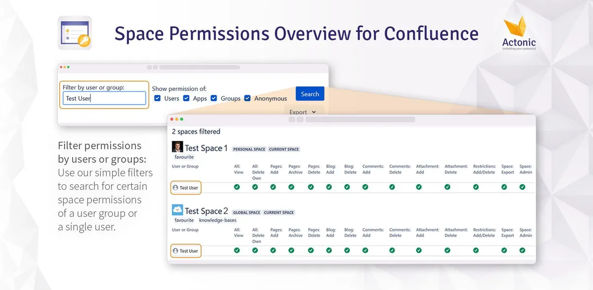 Space Permissions Overview — screenshot from the Atlassian Marketplace listing