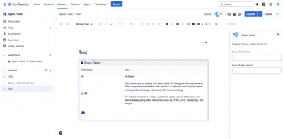 Space Properties & Fields for Atlassian — screenshot
