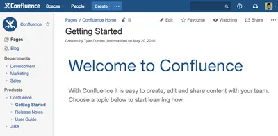 Spacetree for Confluence for Atlassian — screenshot