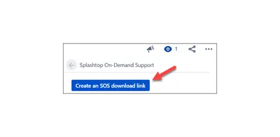 Splashtop On-Demand Support for Atlassian — screenshot