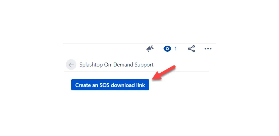 Splashtop On-Demand Support — screenshot from the Atlassian Marketplace listing