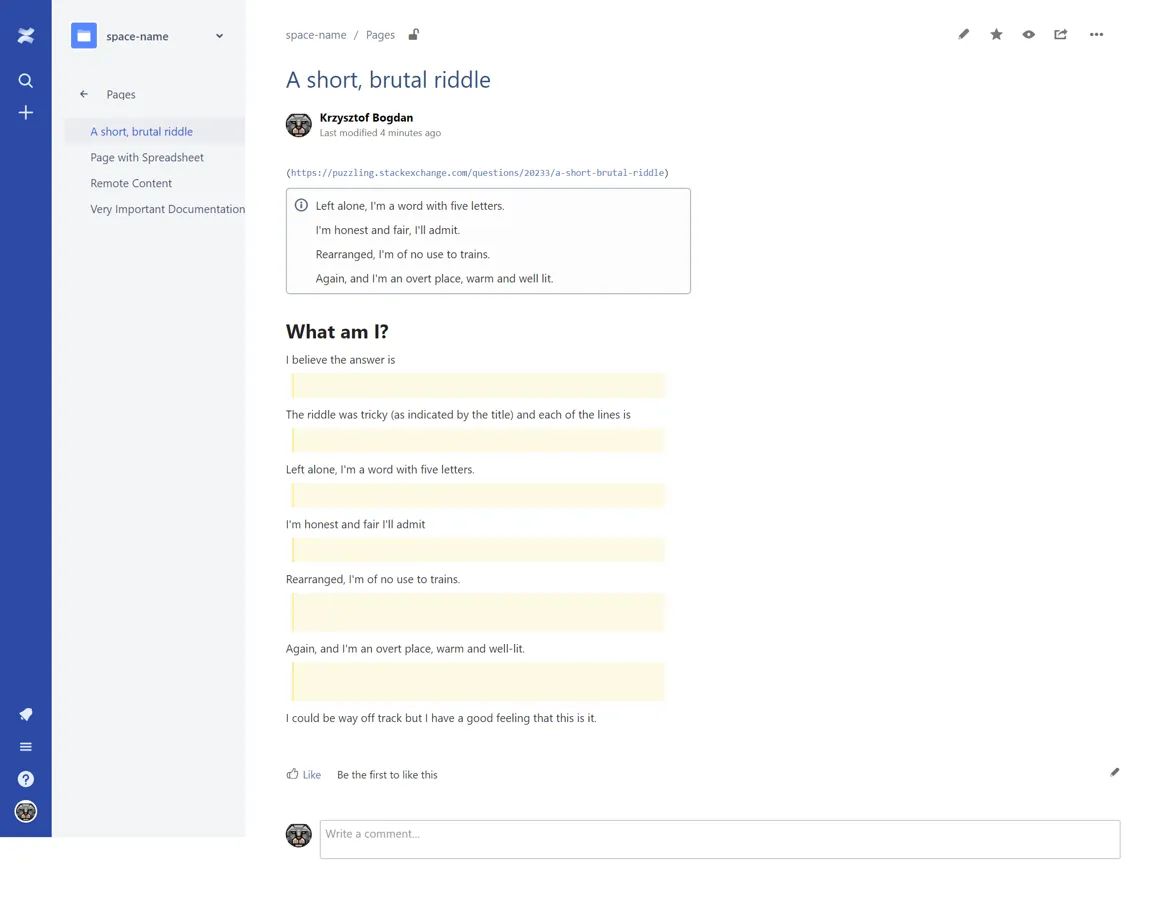 Spoiler Content — screenshot from the Atlassian Marketplace listing